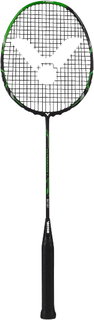 Victor Badmintonschläger Ultramate 7 (ausgewogen, steif) schwarz/grün - besaitet -