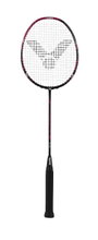 Victor Badmintonschläger Ultramate 8 (kopflastig, mittel) schwarz/violett - besaitet -
