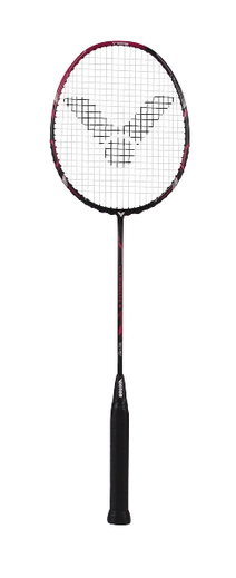 Victor Badmintonschläger Ultramate 8 (kopflastig, mittel) schwarz/violett - besaitet -
