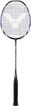 Victor Badmintonschläger V-4000 Wave Tech (88g/kopflastig/mittel) schwarz/blau - besaitet -