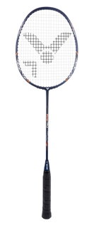 Victor Badmintonschläger Victec Ripple (84g/ausgewogen/mittel) dunkelblau - besaitet -