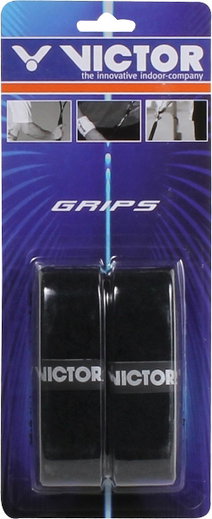 Victor Overgrip Frottee Grip (Übergriffband) schwarz - 2 Stück in Blister