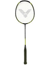 Victor Badmintonschläger Wavetec Magan 5 (kopflastig, steif) schwarz - besaitet -