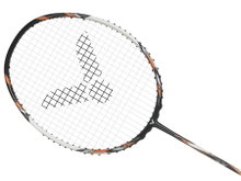 Victor Badmintonschläger Auraspeed 100X TD (kopflastig/steif) schwarz/orange - unbesaitet -