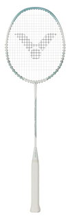 Victor Badmintonschläger Auraspeed 9 R (ausgewogen/flexibel) weiss/grün - besaitet -