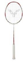 Victor Badmintonschläger DX-Light Fighter 50D (ausgewogen/steif) weiss/rot/gold - besaitet -