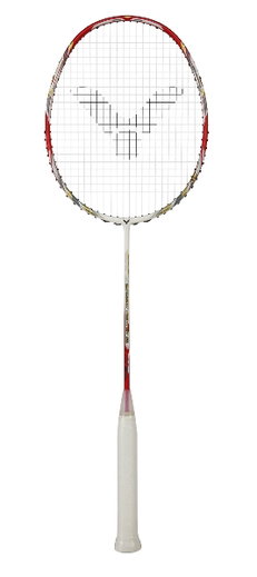 Victor Badminton Racket DX-Light Fighter 50D (balanced/stiff) white/red/gold - strung -