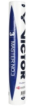 Victor Badmintonbälle Master No.3 Naturfeder weiss Dose 12er