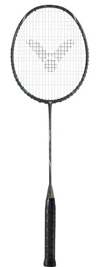 Victor Badmintonschläger Auraspeed 100X Ultra G (86g, ausgewogen, steif) dunkelgrau - unbesaitet -