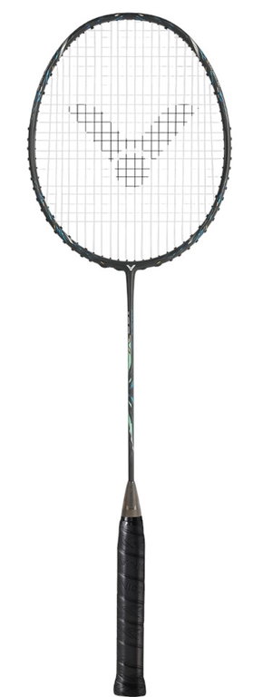 Victor Badmintonschläger Auraspeed 100X Ultra G (86g, ausgewogen, steif) dunkelgrau - unbesaitet -