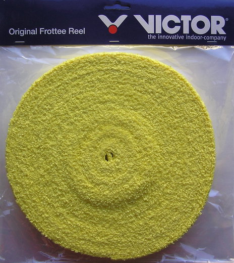 Victor Overgrip Frottee Grip (Übergriffband) gelb 12m Rolle