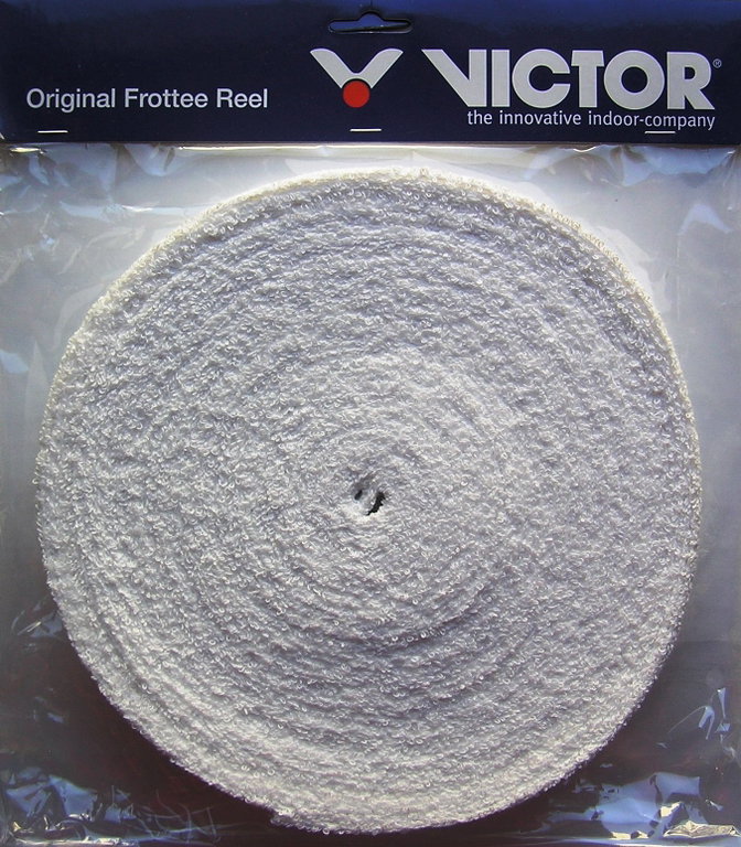 Victor Overgrip Frottee Grip (Übergriffband) weiss 12m Rolle