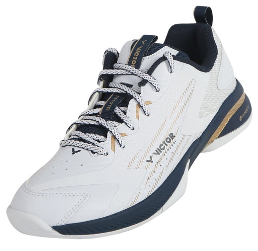 Victor Hallen-Indoorschuhe A970 TD AX weiss/navyblau Herren