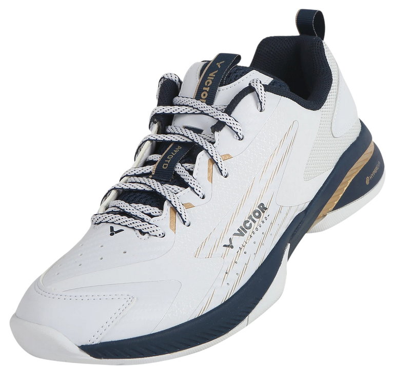 Victor Hallen-Indoorschuhe A970 TD AX weiss/navyblau Herren
