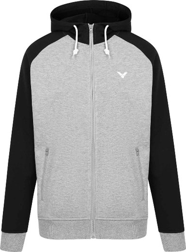 Victor Leisure Hooded Jacket Sweater V-13400 H grey/black Men