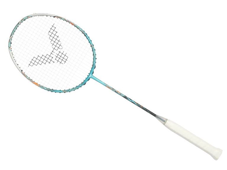 Victor Badmintonschläger Jetspeed S 12 TD (ausgewogen, kopflastig) blaugrün - unbesaitet -