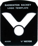 Victor Logoschablone für Badmintonsaite/Badmintonschläger - 1 Stück