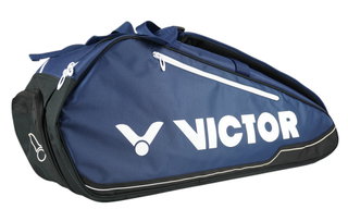 Victor Racketbag Doublethermobag 9115B (Schlägertasche, 2 Hauptfächer, Schuhfach) 2025 navyblau/schwarz