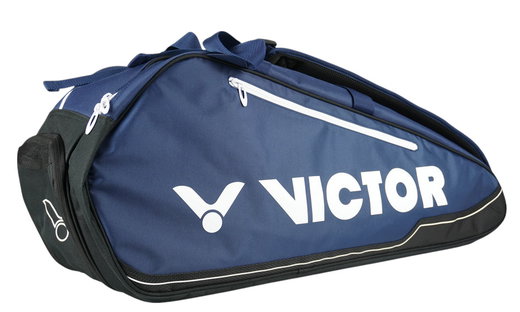 Victor Racketbag Doublethermobag 9115B (Schlägertasche, 2 Hauptfächer, Schuhfach) 2025 navyblau/schwarz
