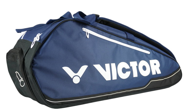 Victor Racketbag Doublethermobag 9115B (Schlägertasche, 2 Hauptfächer, Schuhfach) 2025 navyblau/schwarz