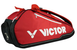Victor Racketbag Doublethermobag 9115B (Schlägertasche, 2 Hauptfächer, Schuhfach) 2025 rot/schwarz