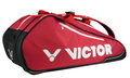 Victor Racketbag Multithermobag 9035D (Schlägertasche, 3 Hauptfächer, Schuhfach) 2025 rot/schwarz