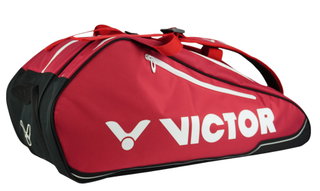 Victor Racketbag Multithermobag 9035D (Schlägertasche, 3 Hauptfächer, Schuhfach) 2025 rot/schwarz