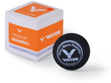 Victor Squashball (roter Punkt, Speed mittel) schwarz - 1 Ball