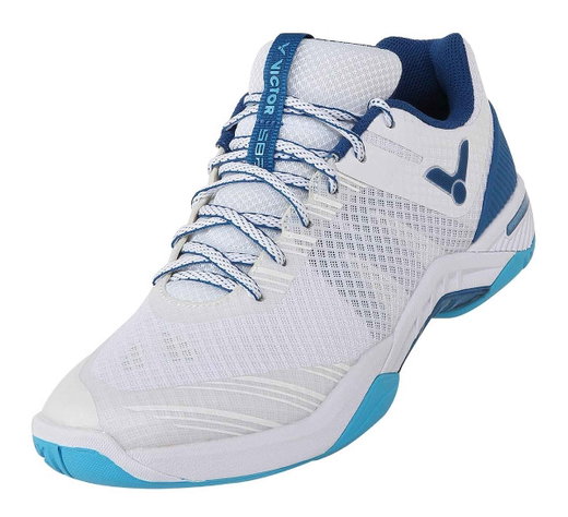 Victor Hallen-Indoorschuhe S82 AF weiss/blau Herren