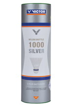 Victor Badmintonbälle Shuttle 1000 Nylon/Korkfuss Dose weiss 6er