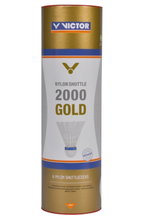 Victor Badmintonbälle Shuttle 2000 Nylon Dose weiss 6er