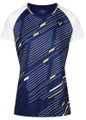 Victor Sport-Shirt T-44100 B (100% rec. Polyester) dunkelblau/weiss Damen