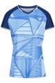 Victor Sport Shirt T-64100 B (100% Polyester) blue Ladies