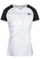 Victor Sport-Shirt T-64101 A (100% Polyester) weiss/schwarz Damen