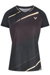 Victor Sport-Shirt T-64102 C (100% Polyester) schwarz Damen