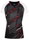 Victor Sport-Shirt T-44101 C (V-Ausschnitt) schwarz/weiss/rot Damen