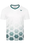 Victor Sport-Tshirt T-53103 A (100% Polyester) weiss/grün Jungen