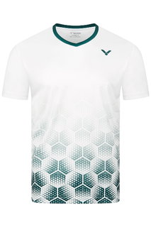 Victor Sport-Tshirt T-53103 A (100% Polyester) weiss/grün Herren