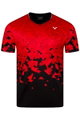 Victor Sport-Tshirt T-53101 D (100% Polyester) rot/schwarz Herren