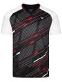 Victor Sport-Tshirt T-43101 C (V-Ausschnitt) schwarz/weiss/rot Herren