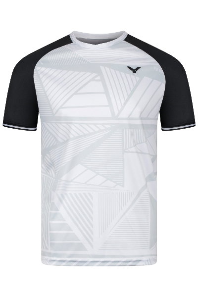 Victor Sport-Tshirt T-63101 A (100% Polyester) weiss/schwarz Jungen