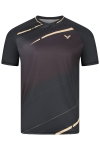 Victor Sport-Tshirt T-63102 C (100% Polyester) schwarz Jungen