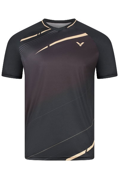 Victor Sport-Tshirt T-63102 C (100% Polyester) schwarz Jungen