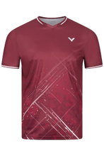 Victor Sport T-shirt T-63103 D (100% Polyester) red Men's