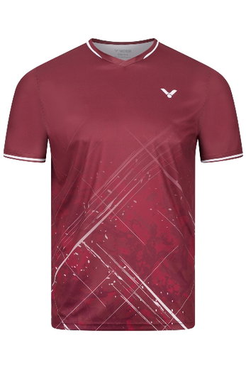 Victor Sport-Tshirt T-63103 D (100% Polyester) rot Jungen