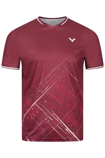 Victor Sport-Tshirt T-63103 D (100% Polyester) rot Jungen