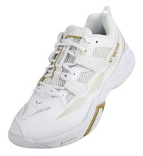 Victor Hallen-Indoorschuhe C60 AX weiss/gold Herren