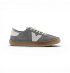 victoria Barfussschuhe Sneaker Olmo (Veloursleder, flexible Sohle, breite Zehenbox) - grau