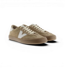 victoria Barfussschuhe Sneaker Olmo (Veloursleder, flexible Sohle, breite Zehenbox) - beige