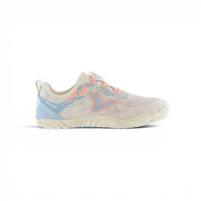 victoria Barfussschuhe Terratech Mesh (BOA-Schnürsystem, breite Passform, flexible Sohle) beige/blau Damen